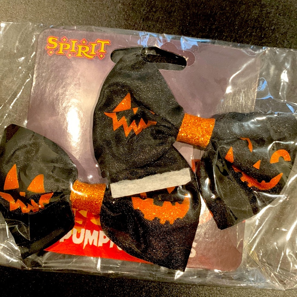 Pumpkin hair pins. BRAND NEW